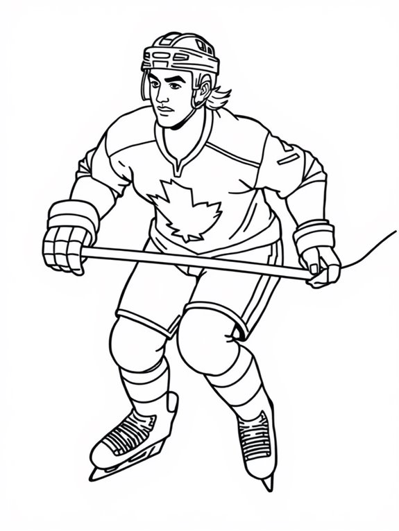 mario lemieux coloring page