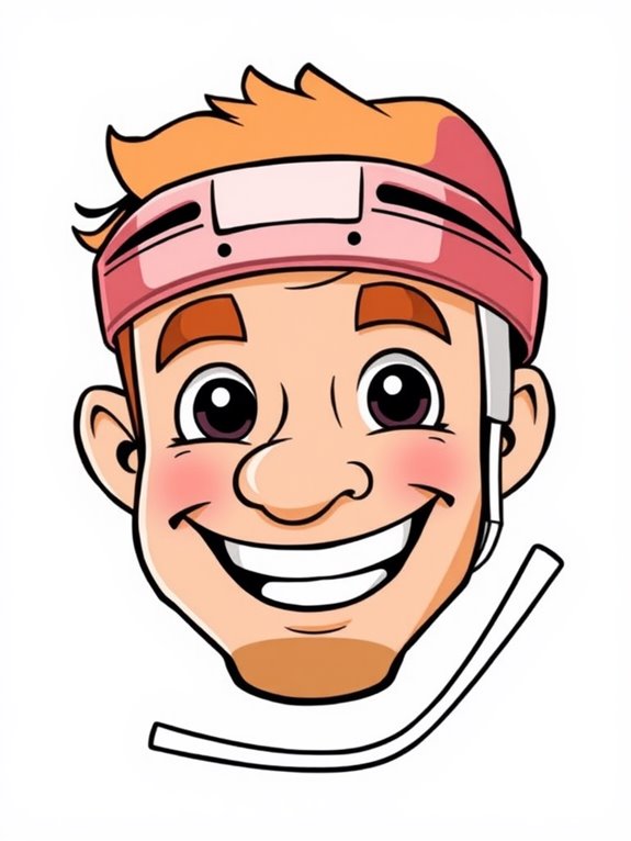 mark messier cartoon coloring