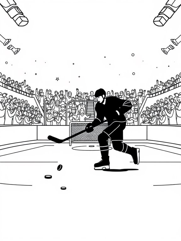 mark messier coloring page