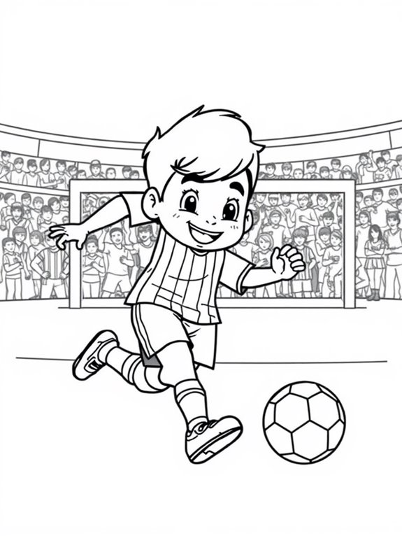 messi coloring page design