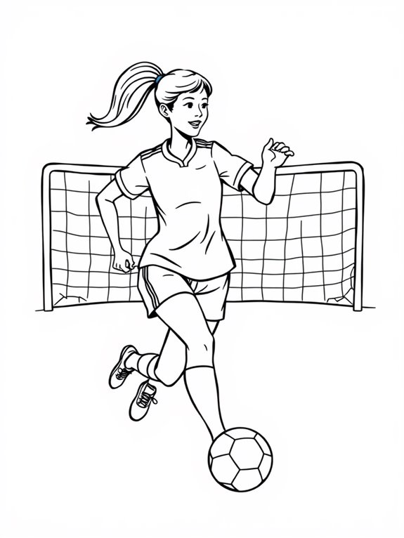 mia hamm coloring page