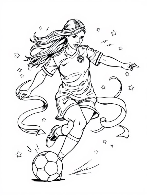 mia hamm coloring page