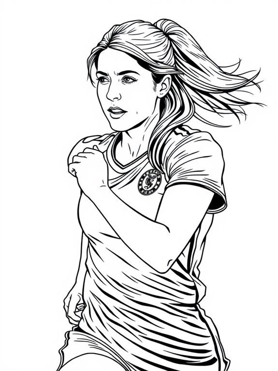 mia hamm coloring page