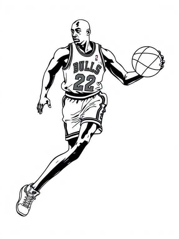 michael jordan coloring page