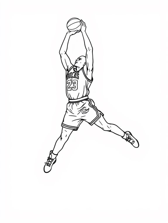 michael jordan coloring page