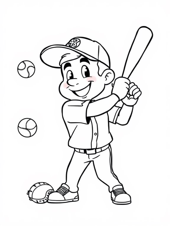 mike trout coloring page