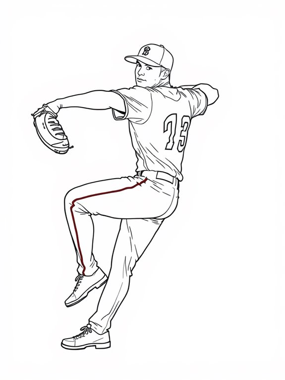 mike trout coloring page