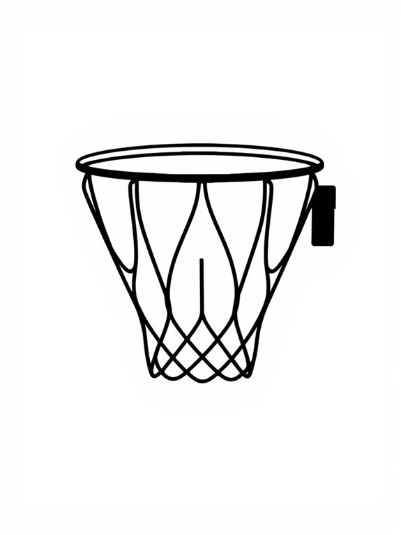 minimalist basketball logo design