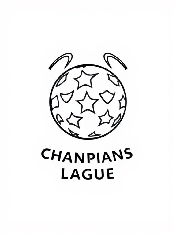 minimalist champions league crest