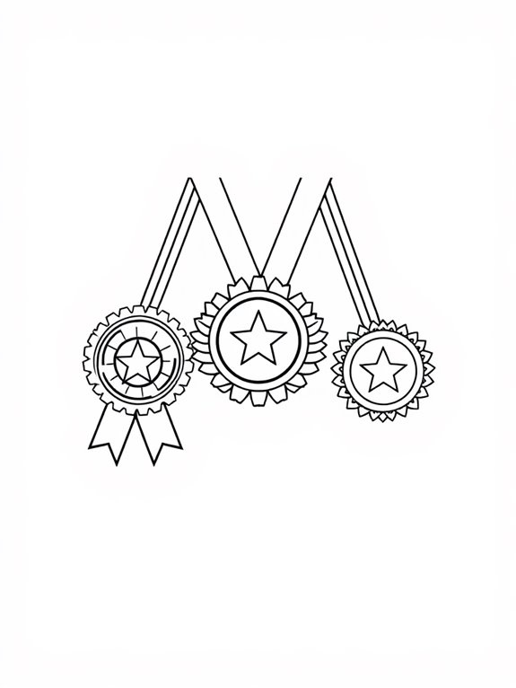 minimalist sports medals design