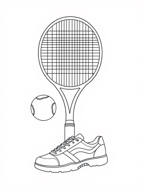 minimalist tennis gear design