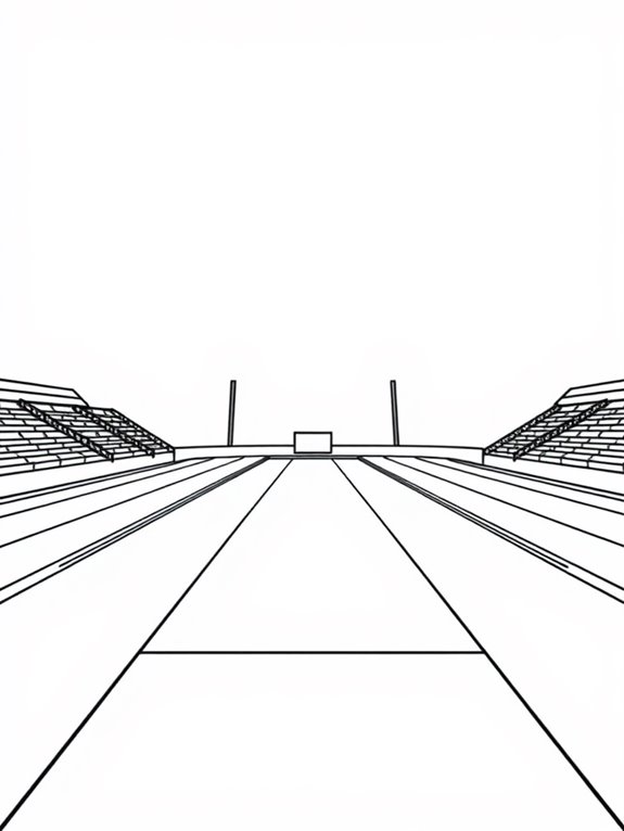 minimalist track starting line