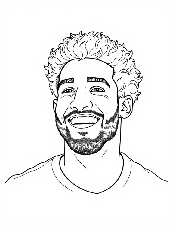 mohamed salah coloring page