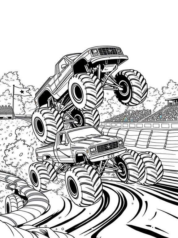 monster trucks racing fun