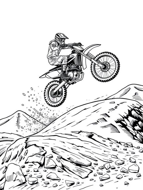 motocross racing coloring fun