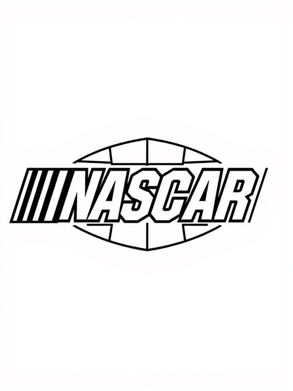 nascar logo for coloring