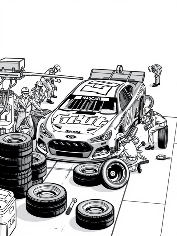 nascar pit stop activity