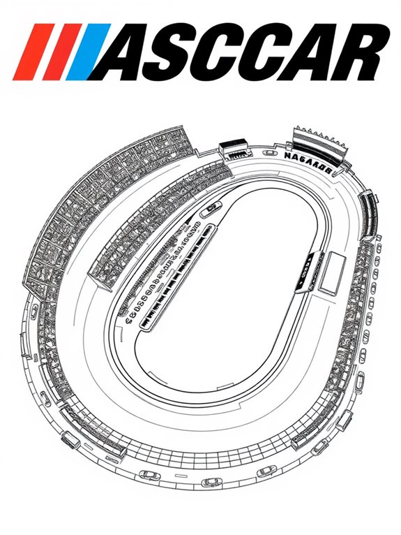 nascar racing themed coloring page