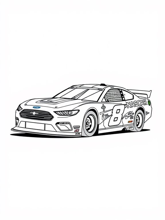 nascar vehicle coloring activity