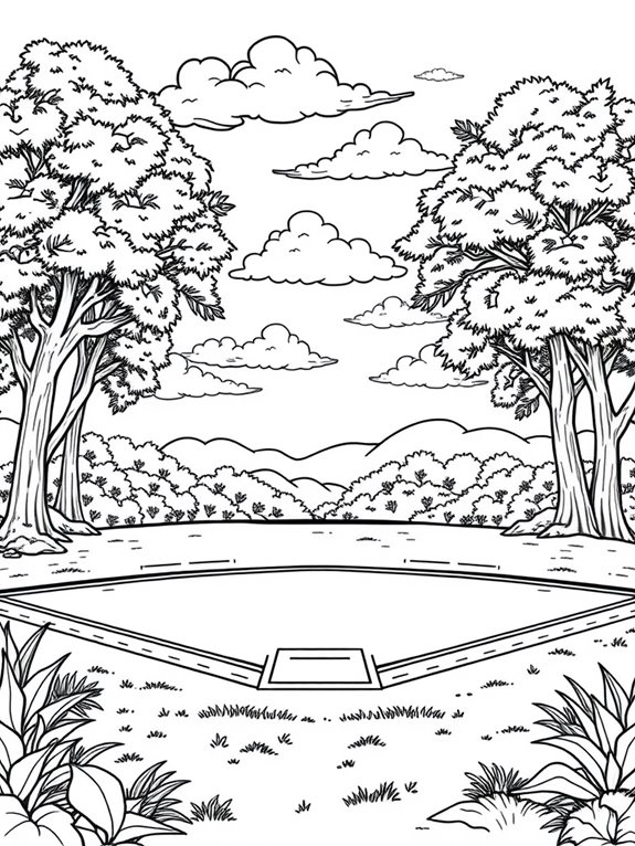 nature themed coloring page