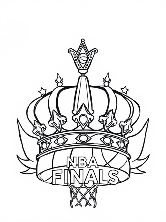 nba finals coloring page