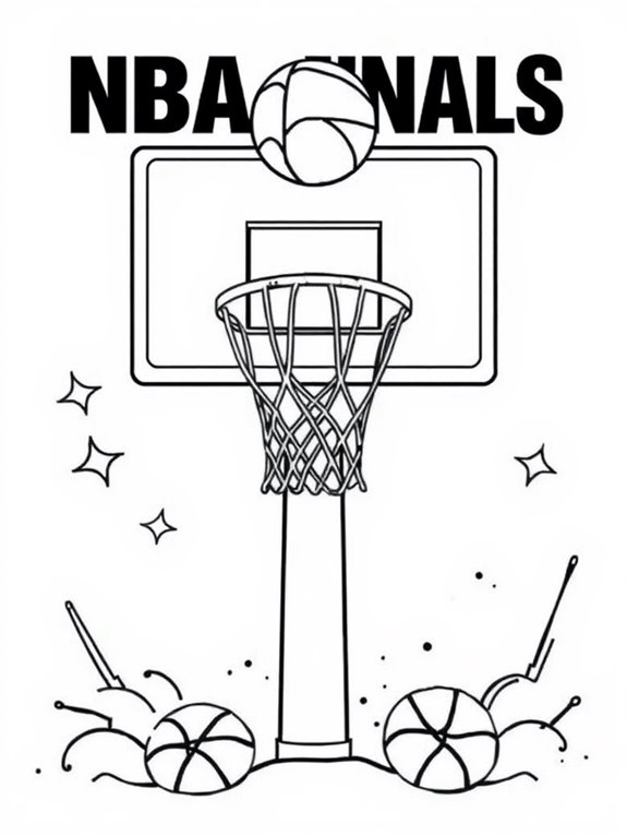 nba finals coloring page