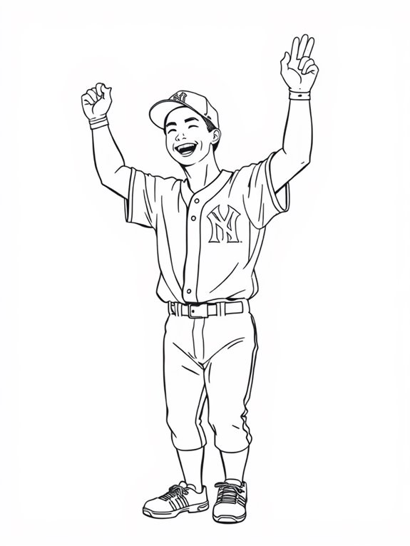 ohtani coloring celebration page