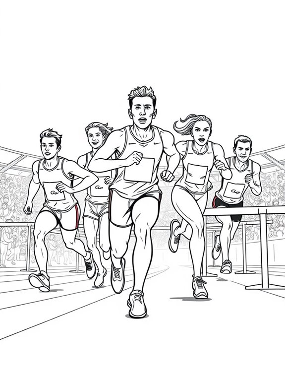 olympic champions coloring page