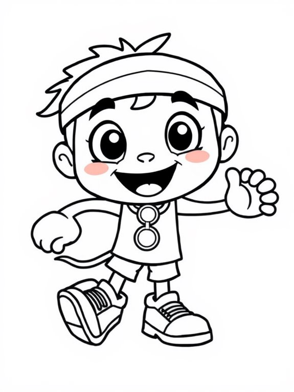 olympic mascot coloring page