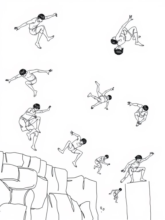 parkour moves coloring page