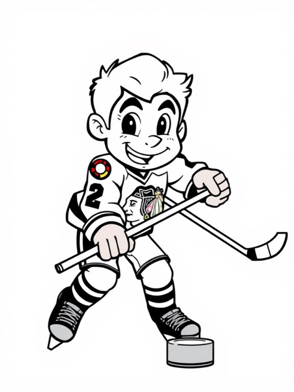 patrick kane cartoon coloring