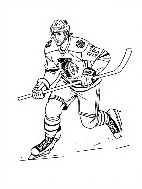 patrick kane skating line art