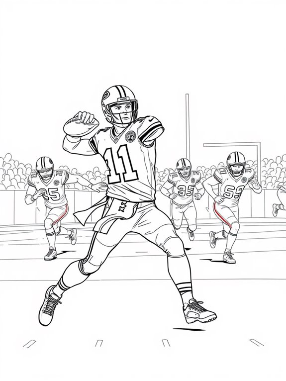 patrick mahomes coloring page