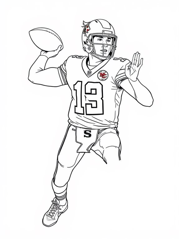 patrick mahomes coloring page