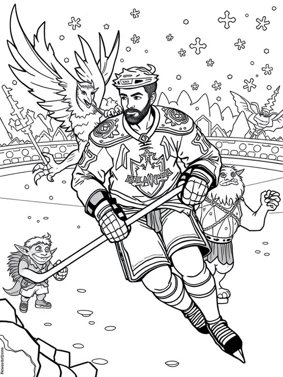 pavel datsyuk fantasy coloring page