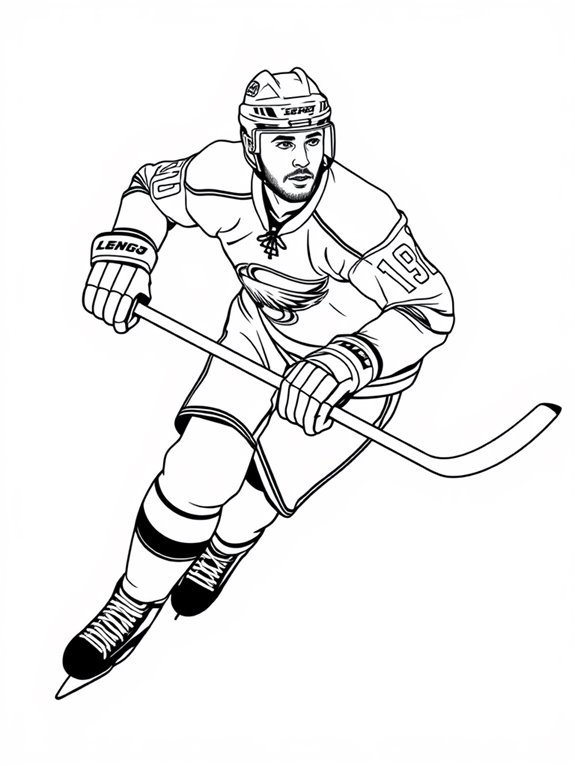 pavel datsyuk skating illustration