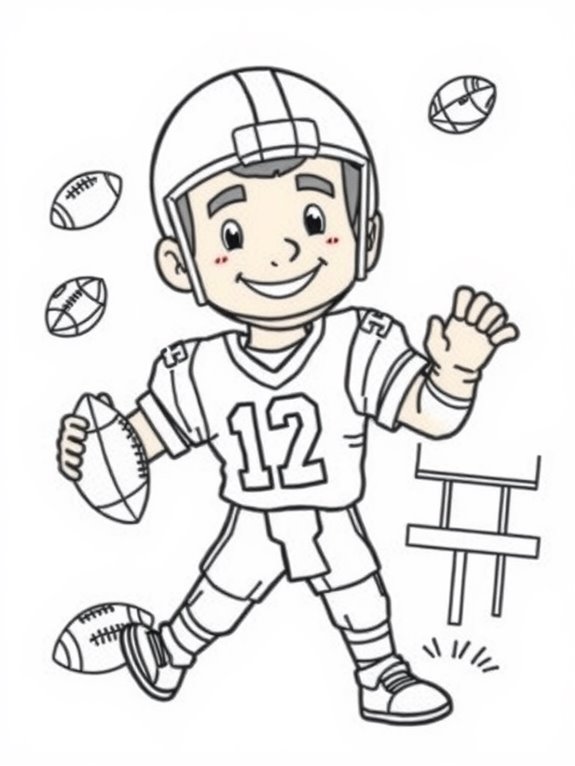 peyton manning coloring activity