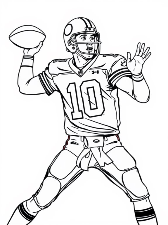 peyton manning coloring page