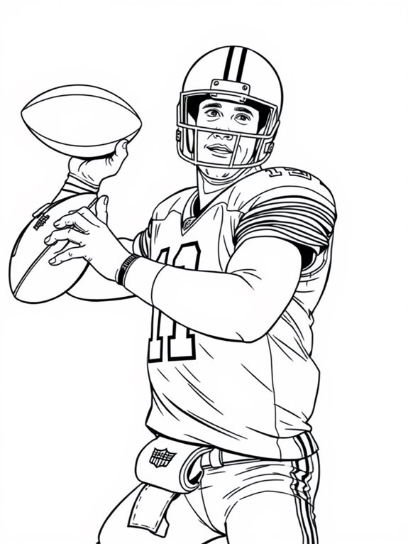 peyton manning coloring page