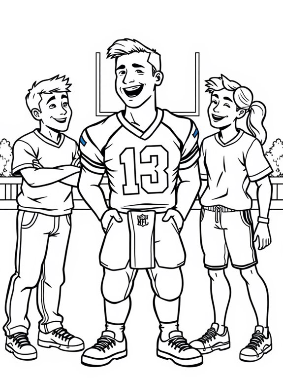 peyton manning coloring page