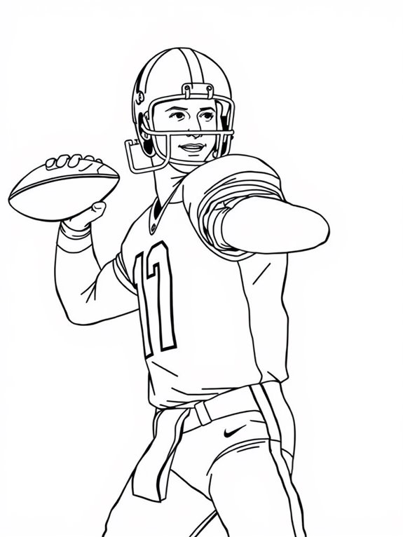 peyton manning coloring page