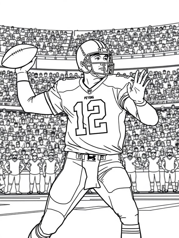 peyton manning stadium coloring page