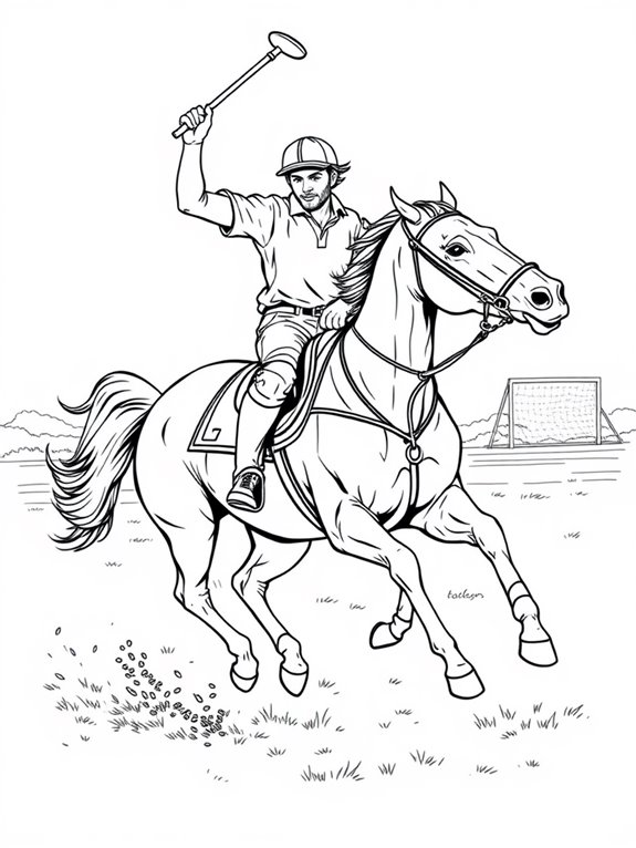 polo champion coloring activity