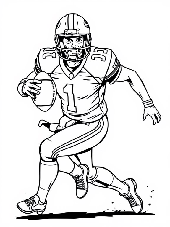 quarterback running with ball