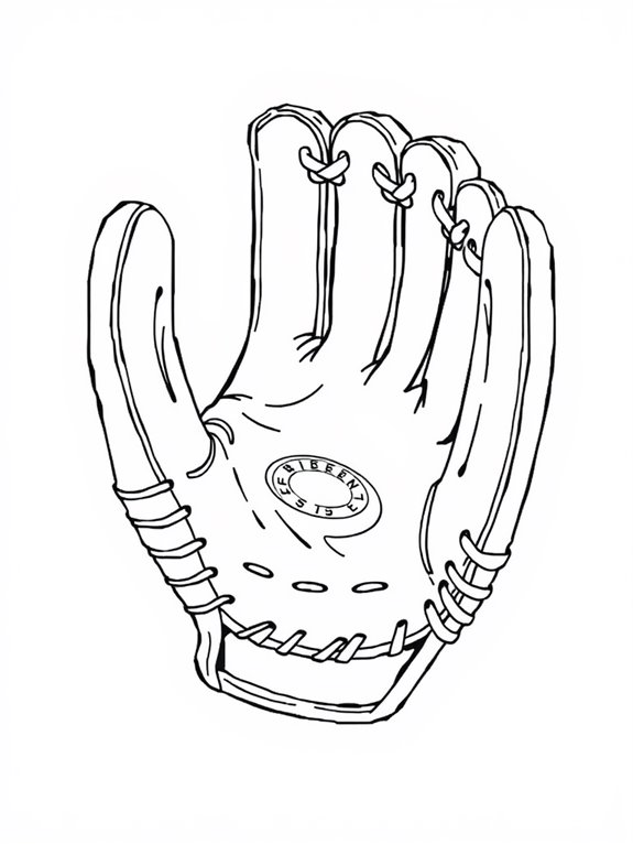 realistic baseball gloves illustration