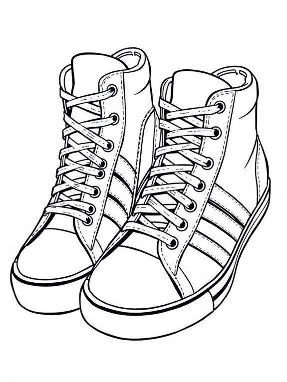 retro sports shoe illustration