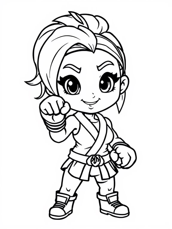 ronda rousey coloring page