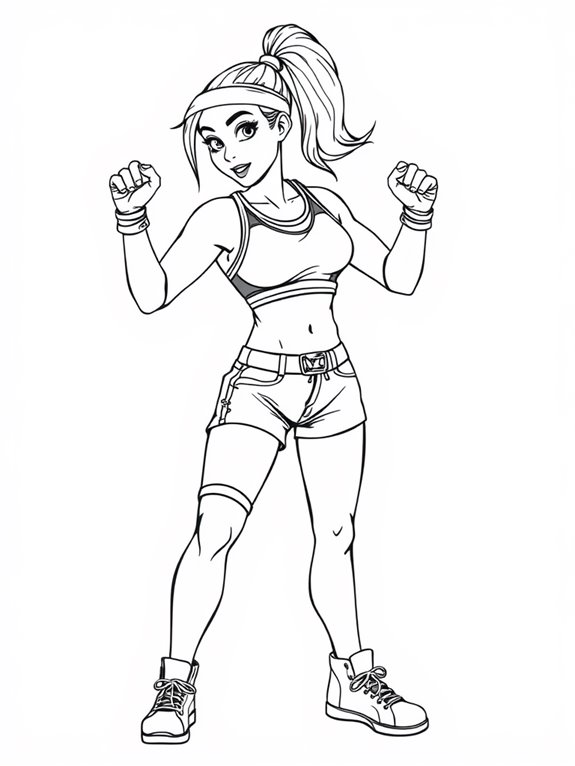 ronda rousey coloring page