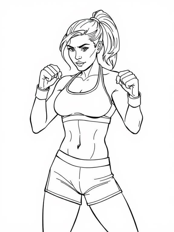 ronda rousey coloring page