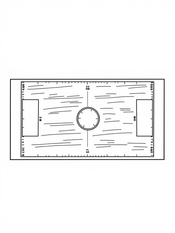 rugby field coloring page